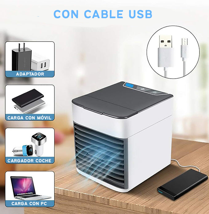 Aire Acondicionado Portátil 3 en 1 – Aire fresco donde vayas, sin cables