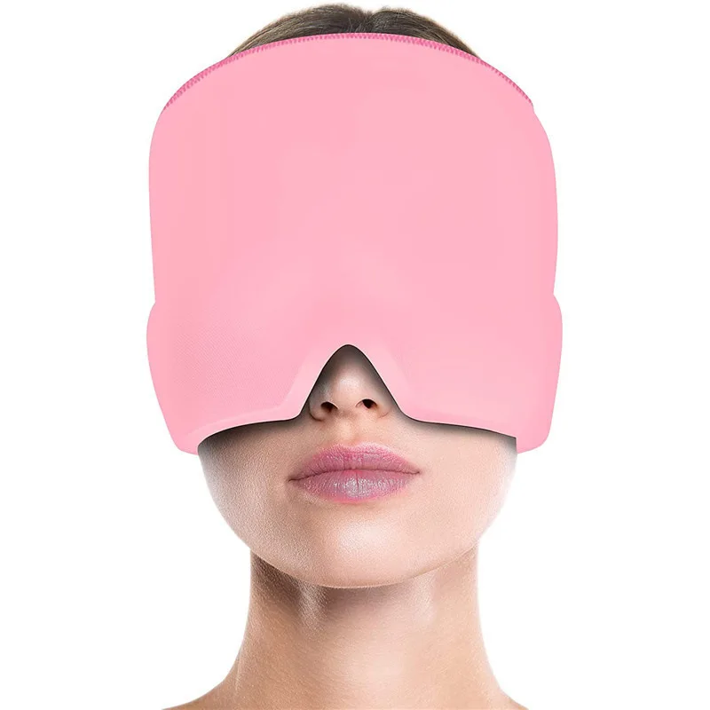 Gorro de Gel Frío para Migrañas, Dolores de Cabeza y Estrés
