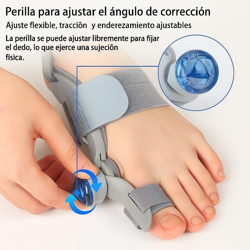 Corrector de Juanetes Ajustable con Silicona - Alivio del Dolor