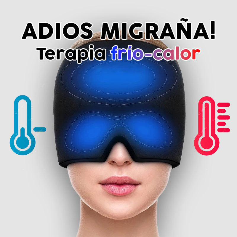 Gorro de Gel Frío para Migrañas, Dolores de Cabeza y Estrés