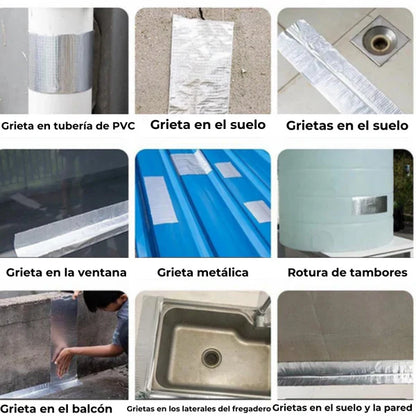 Cinta Super Impermeable ColaMax™ - La Solución para las Grietas